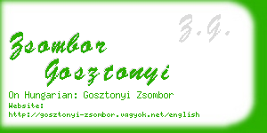 zsombor gosztonyi business card